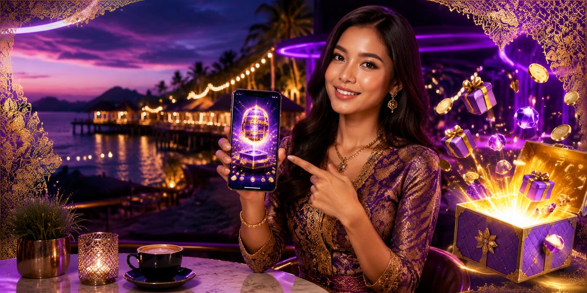 Pengguna rm1 menikmati permainan kasino mudah alih di Langkawi dengan motif batik